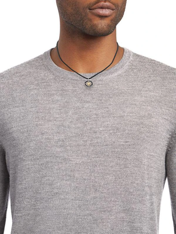 商品Effy|Tri-Tone Sterling Silver & Black Spinel Compass Pendant Necklace,价格¥2135,第2张图片详细描述