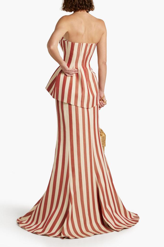 商品Rosie Assoulin|Fluted striped cotton-jacquard maxi skirt,价格¥3900,第5张图片详细描述