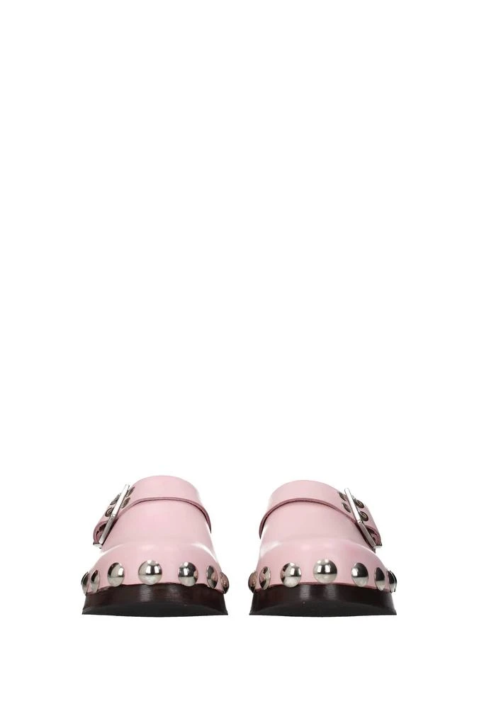 商品Ganni|Slippers and clogs Leather Pink,价格¥1419,第3张图片详细描述