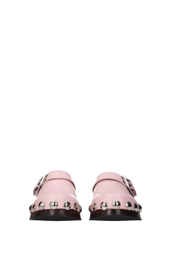 商品Ganni|Slippers and clogs Leather Pink,价格¥1169,第5张图片详细描述