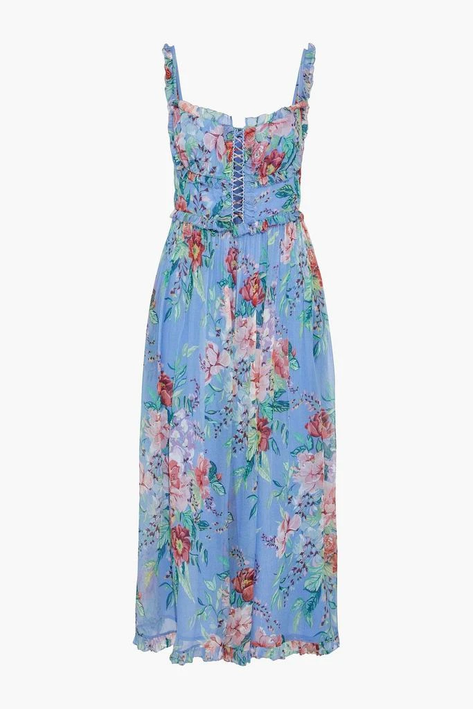 商品Zimmermann|Bellitude Corset cropped floral-print silk-georgette jumpsuit,价格¥3062,第3张图片详细描述