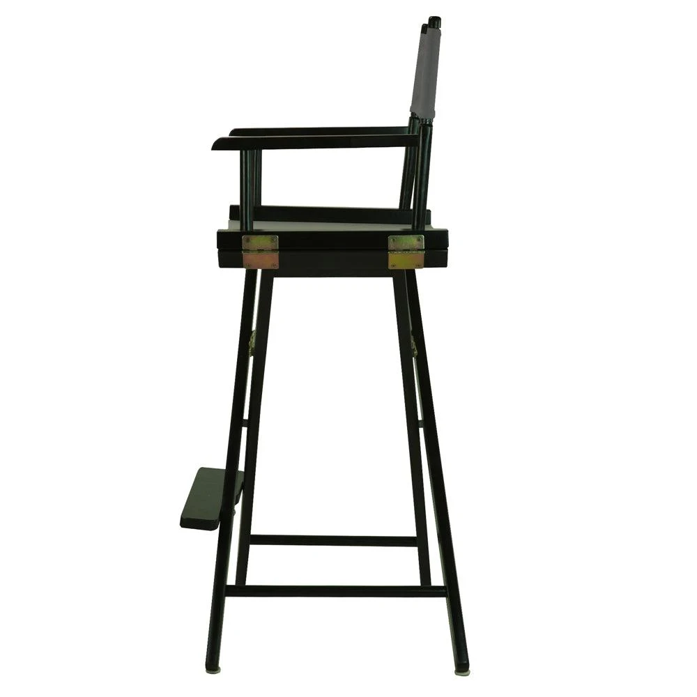 商品Casual Home|30" Director's Chair Black Frame-Gray Canvas,价格¥983,第2张图片详细描述