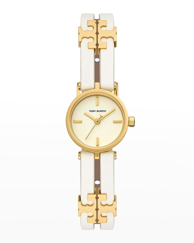 商品Tory Burch|The Kira Watch with Ivory Leather Strap,价格¥1670,第1张图片