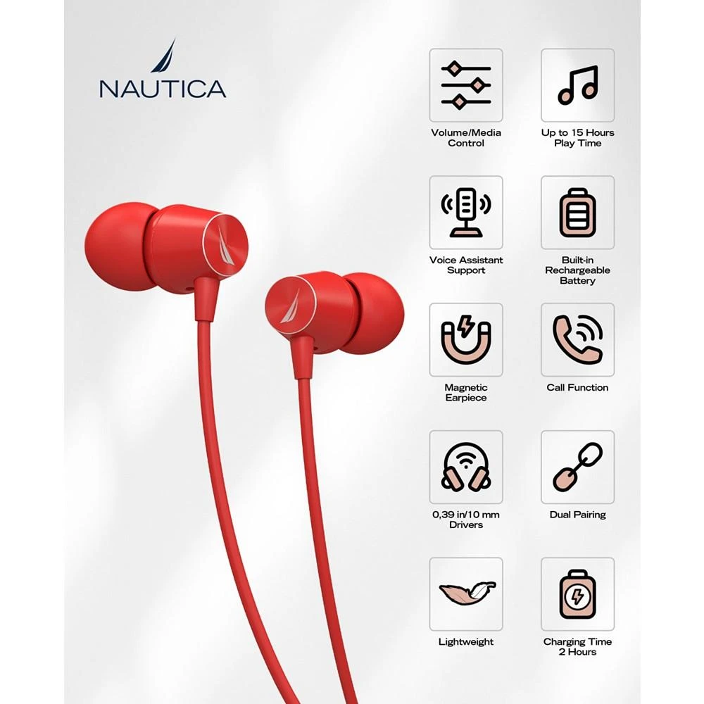 商品Nautica|B310 Sport Neckband Earphones,价格¥195,第3张图片详细描述