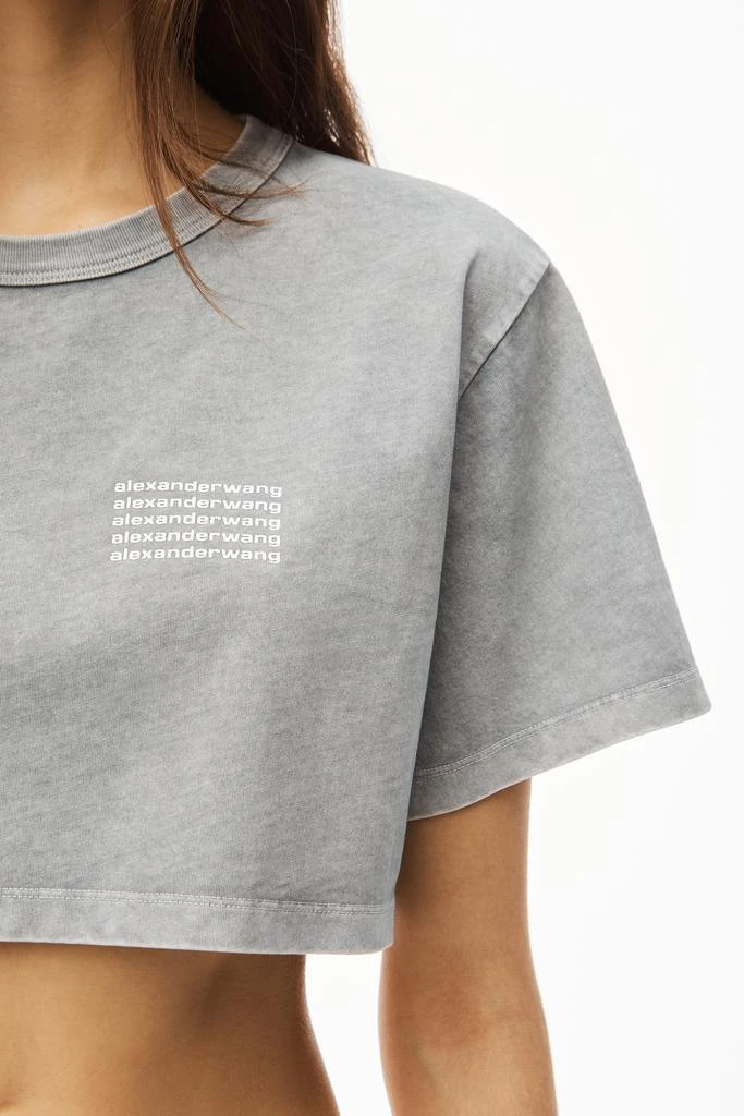 CROP TEE IN ACID WASH JERSEY 商品