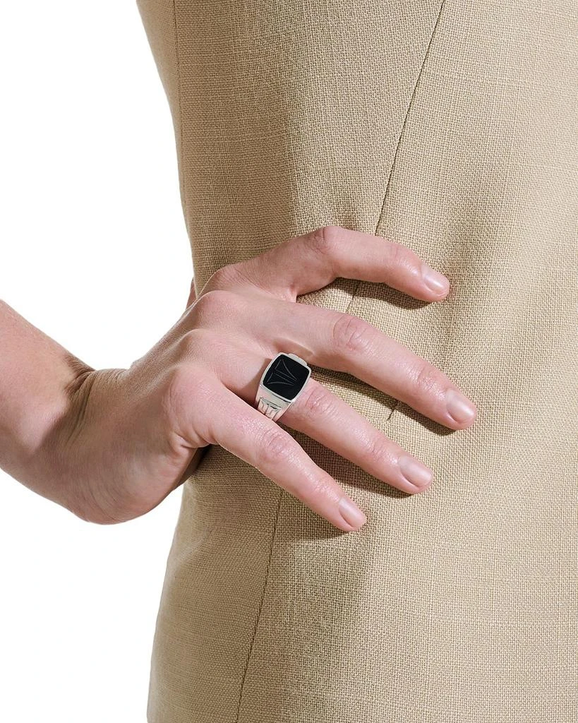 Sterling Silver Onyx Signet Ring 商品