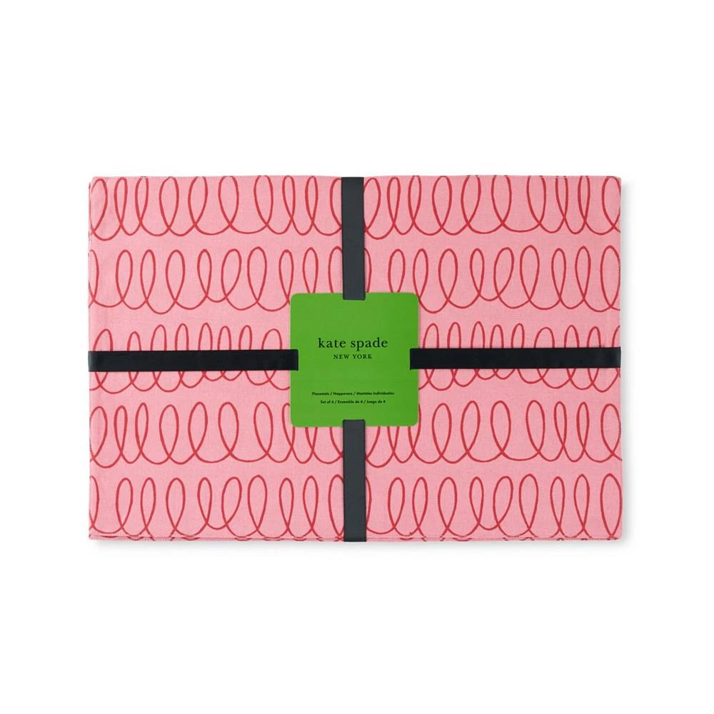 商品Kate Spade|in the Loop Placemats Reversible 4 Pack Set,价格¥344,第2张图片详细描述