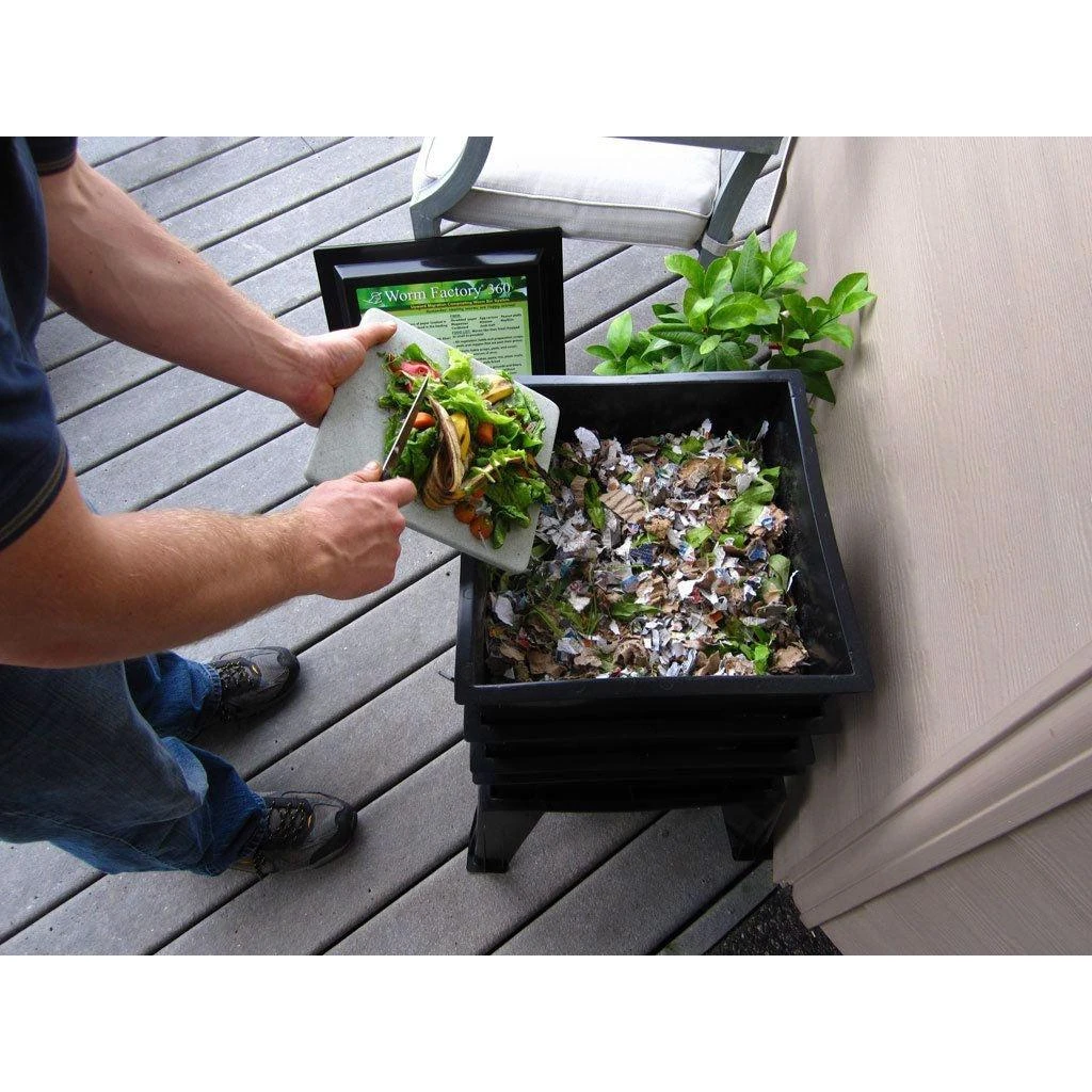 商品QuikFurn|Black Worm Composter with Compost Tea Spigot - Indoor or Outdoor,价格¥2016,第4张图片详细描述