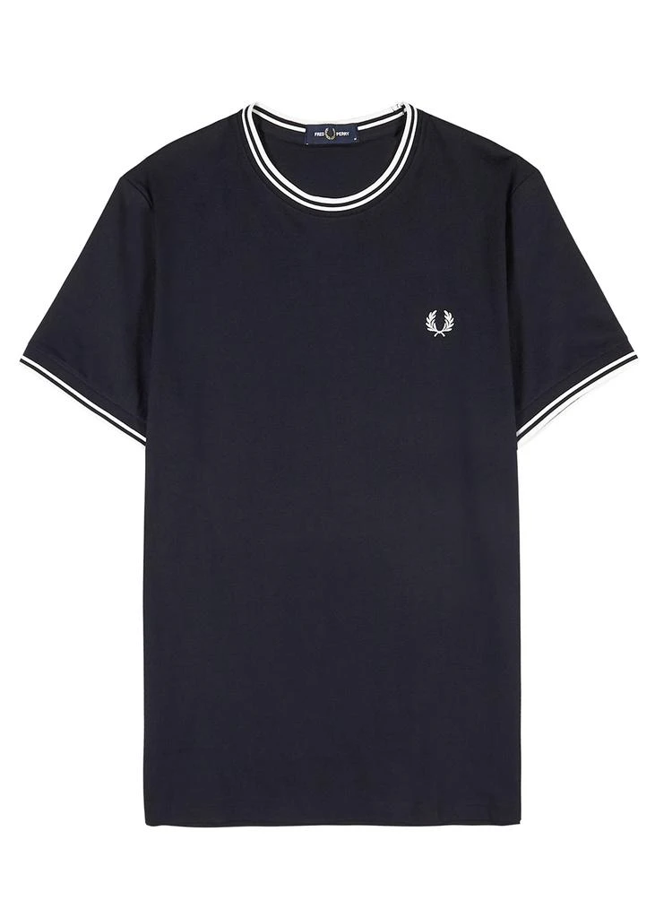 商品Fred Perry|M1588 navy cotton T-shirt,价格¥516,第1张图片