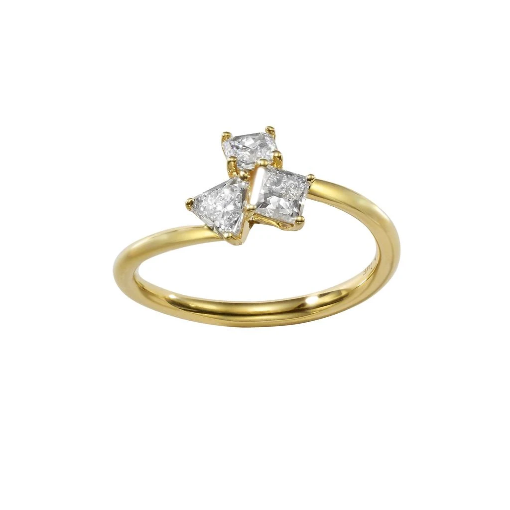 商品AME|Âme Trio 18K Yellow Gold, Lab-Grown Diamond 0.78ct. tw. Small Trilogy Ring Sz. 6.25-1-1,价格¥11065,第1张图片