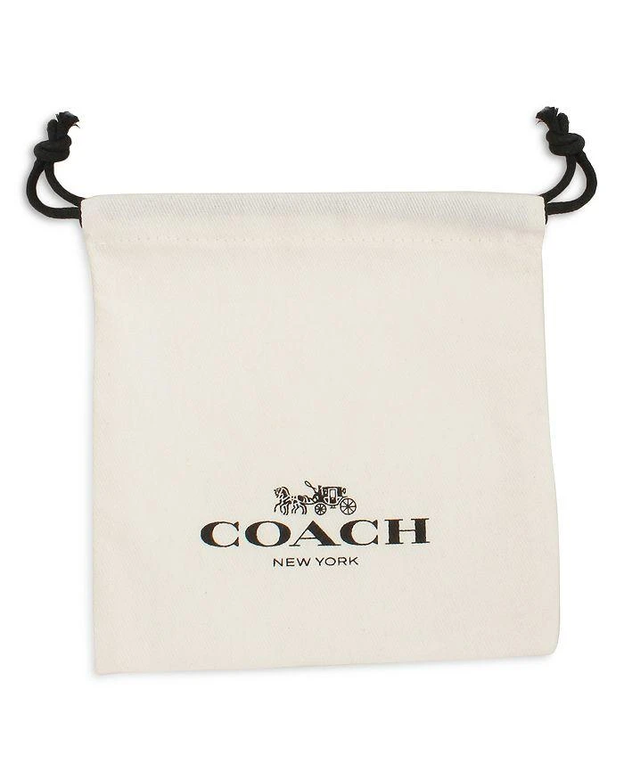 商品Coach|Quilted Logo Tag Pendant Necklace, 16",价格¥712,第3张图片详细描述