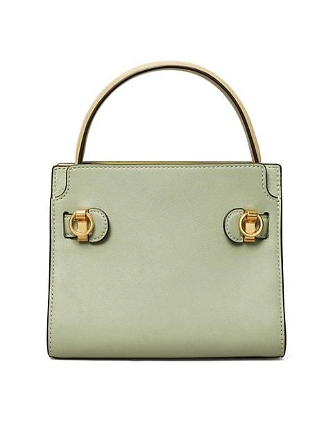 商品Tory Burch|Lee Radziwill Petite Leather Double Bag,价格¥3396,第4张图片详细描述