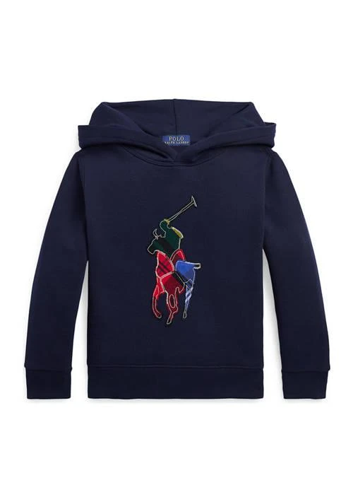 商品Ralph Lauren|Lauren Childrenswear Boys 2 7 Plaid Big Pony Fleece Hoodie,价格¥159,第1张图片