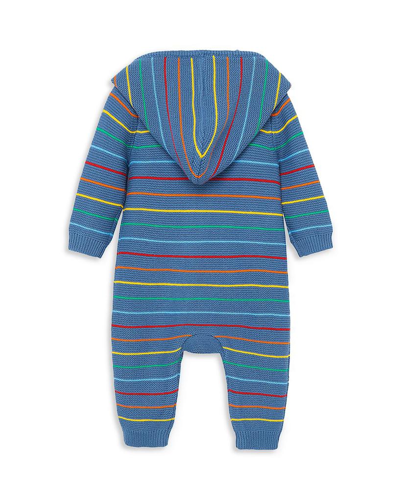 Boys' Hooded Striped Cotton Sweater Coverall - Baby商品第2张图片规格展示