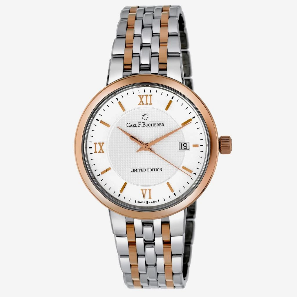 商品Carl F. Bucherer|Carl F. Bucherer Adamavi AutoDate  18K Rose Gold & Stainless Steel Limited Edition Automatic Men's Watch 00.10314.07.15.98,价格¥18429,第1张图片