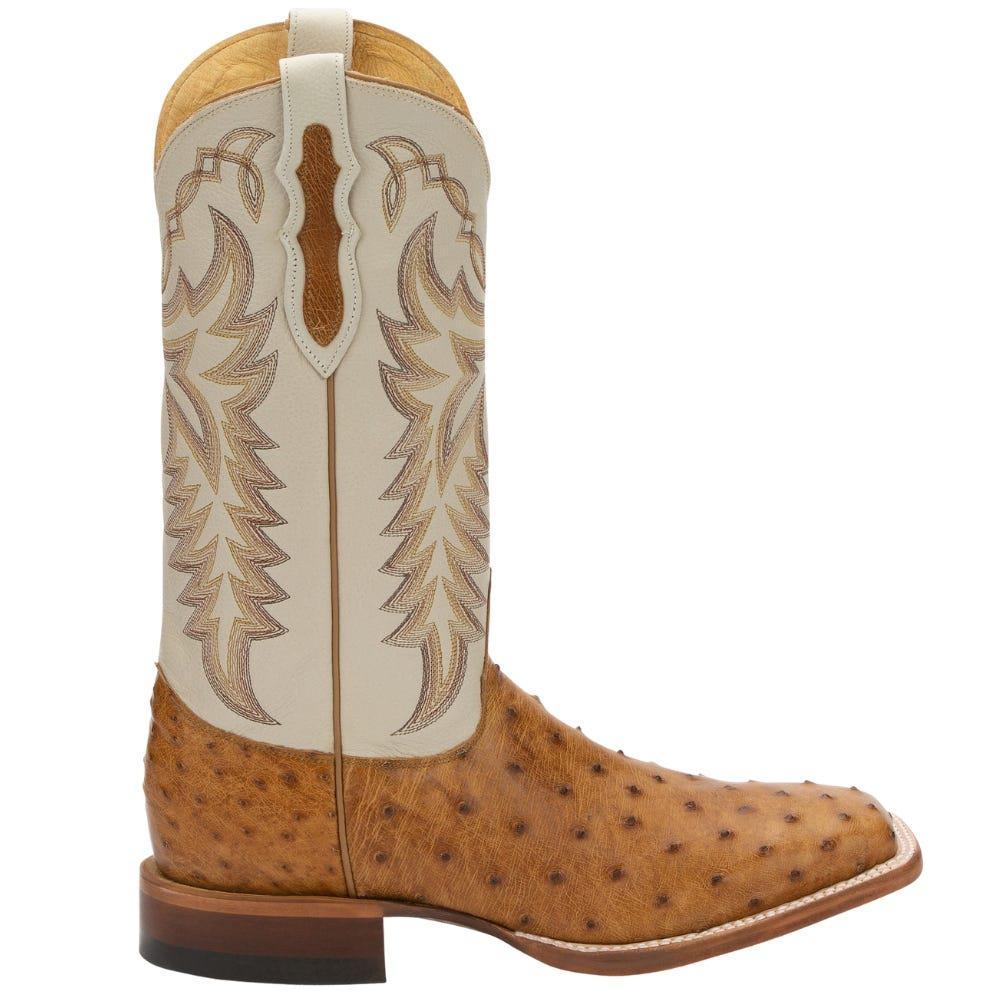 商品Justin Boots|Pascoe Ostrich Square Toe Cowboy Boots,价格¥3463,第1张图片