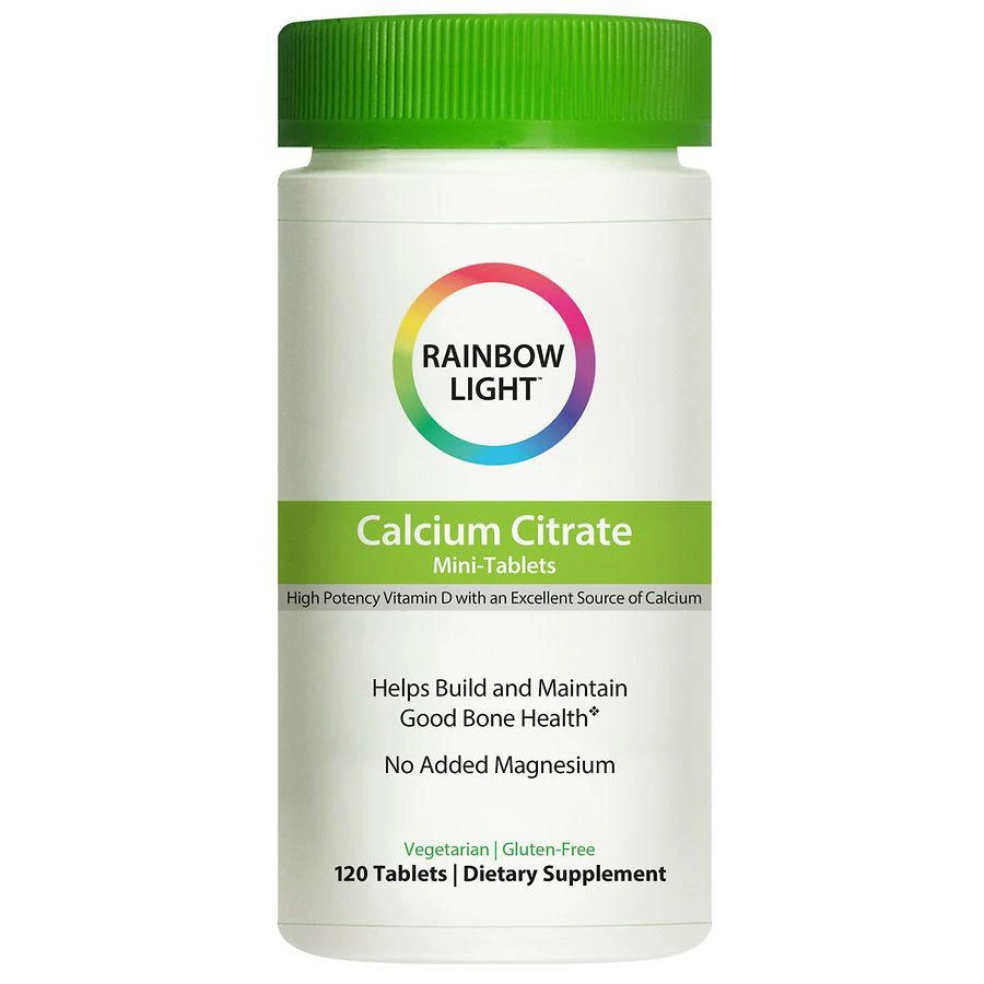 商品Rainbow Light|Calcium Citrate Mini-Tablets with High Potency Vitamin D, Dietary Supplement,价格¥28,第1张图片