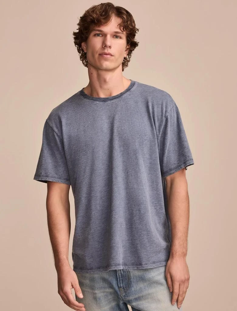 商品Lucky Brand|Men's Venice Burnout Slub Ringer Crew Tee,价格¥196,第1张图片详细描述