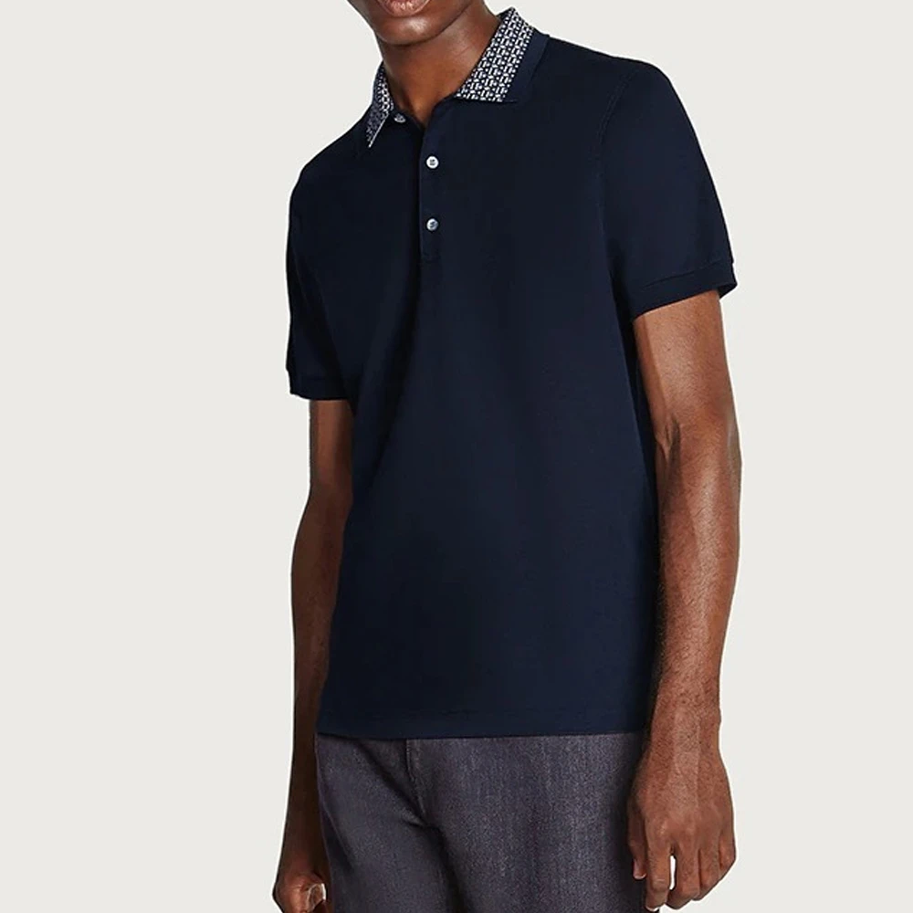 Salvatore Ferragamo 菲拉格慕 海军蓝男士Polo 12 1835 707531 商品