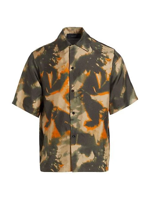 商品AMIRI|All Over Tie-Dye Camo-Print Camp Shirt,价格¥4005,第1张图片