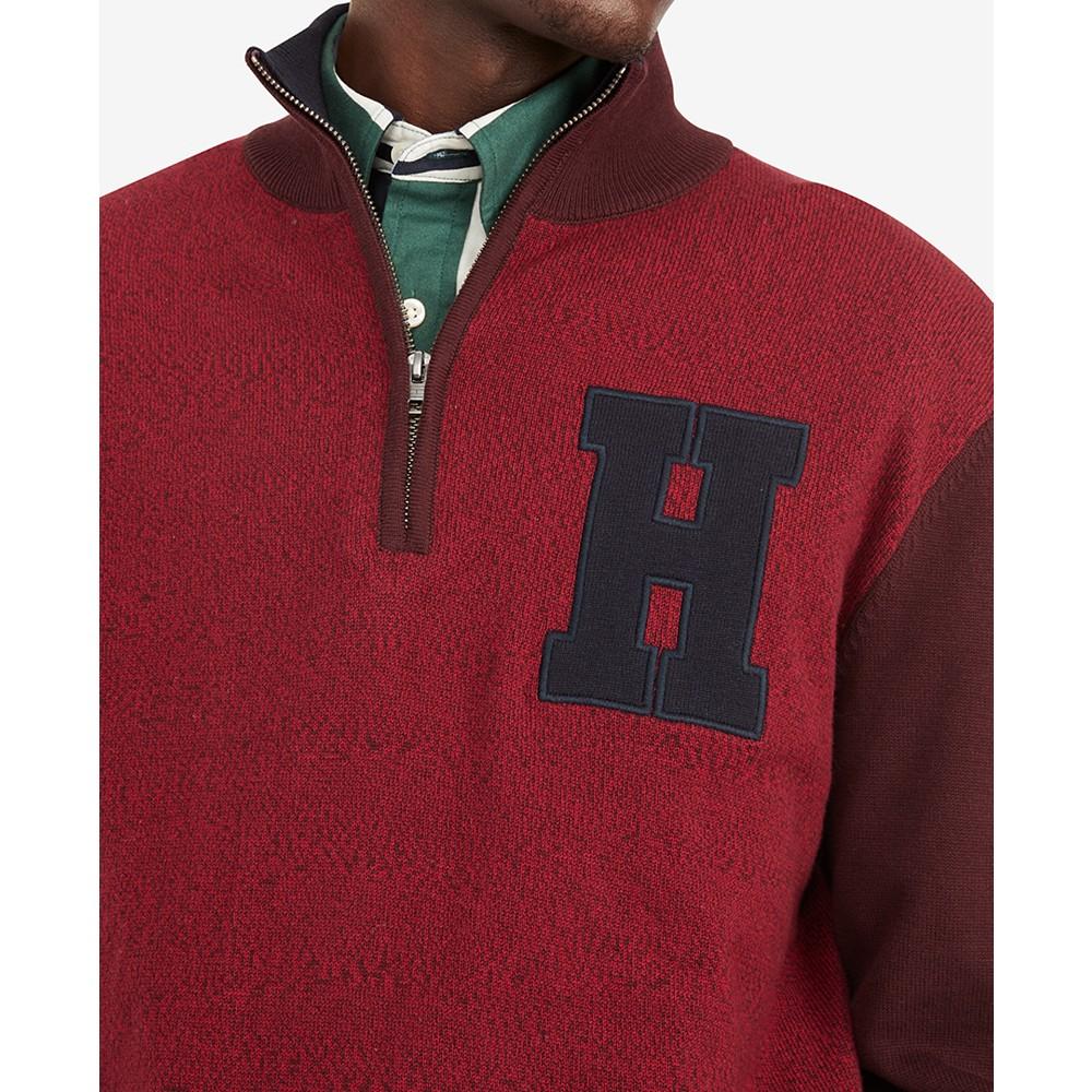 Men's Varsity Quarter-Zip Sweater商品第3张图片规格展示