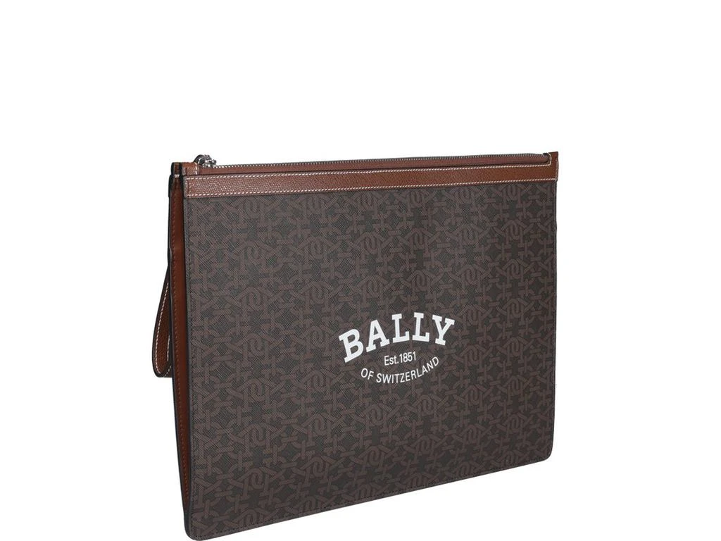 商品Bally|Bally Logo Monogram Zipped Clutch Bag,价格¥2192,第3张图片详细描述