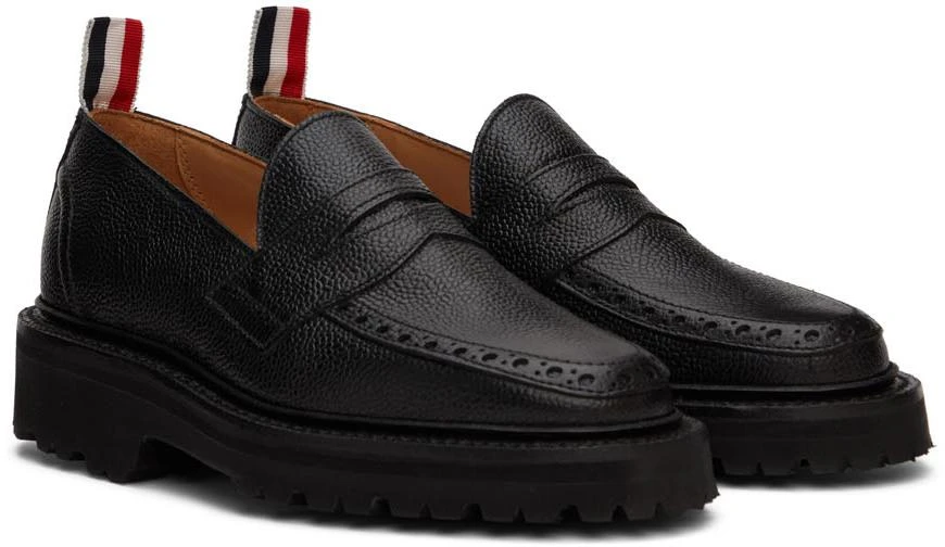 商品Thom Browne|黑色 Commando Sole Penny 乐福鞋,价格¥6127,第4张图片详细描述