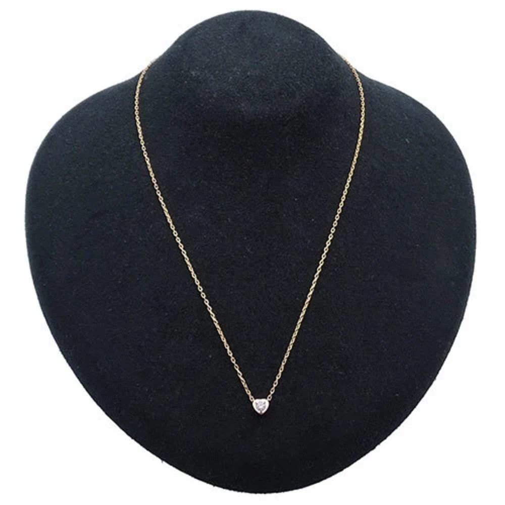 Cartier Diamant Léger De Heart 18K Yellow Gold Diamond Necklace 商品