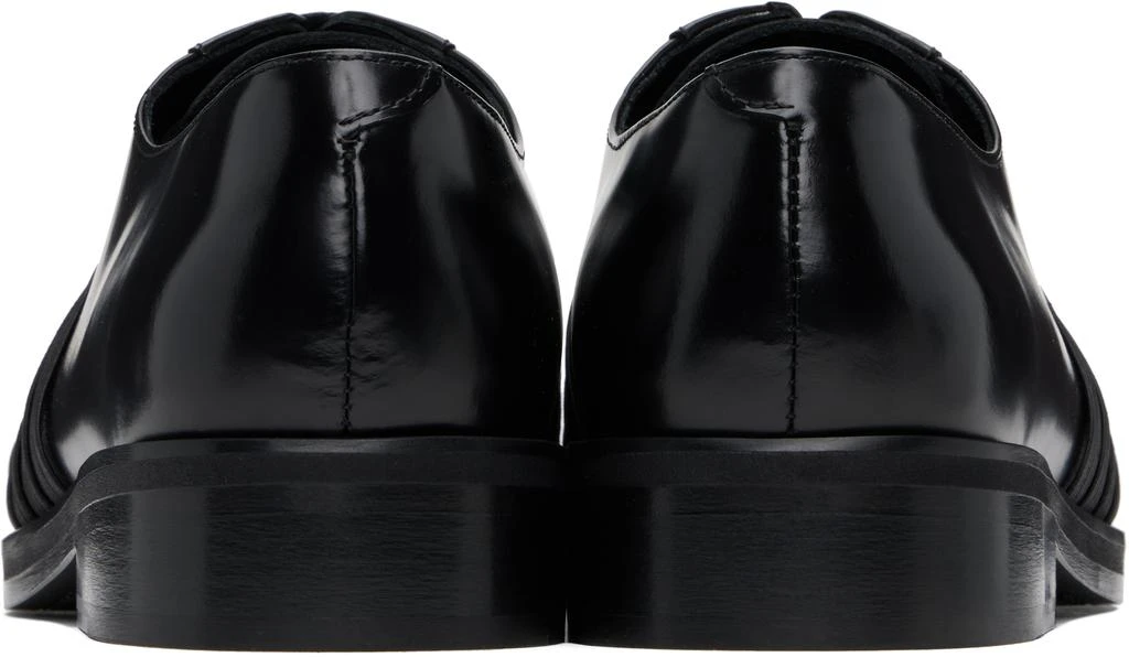 商品Stefan Cooke|Black Elastic Biker Oxfords,价格¥3304,第2张图片详细描述