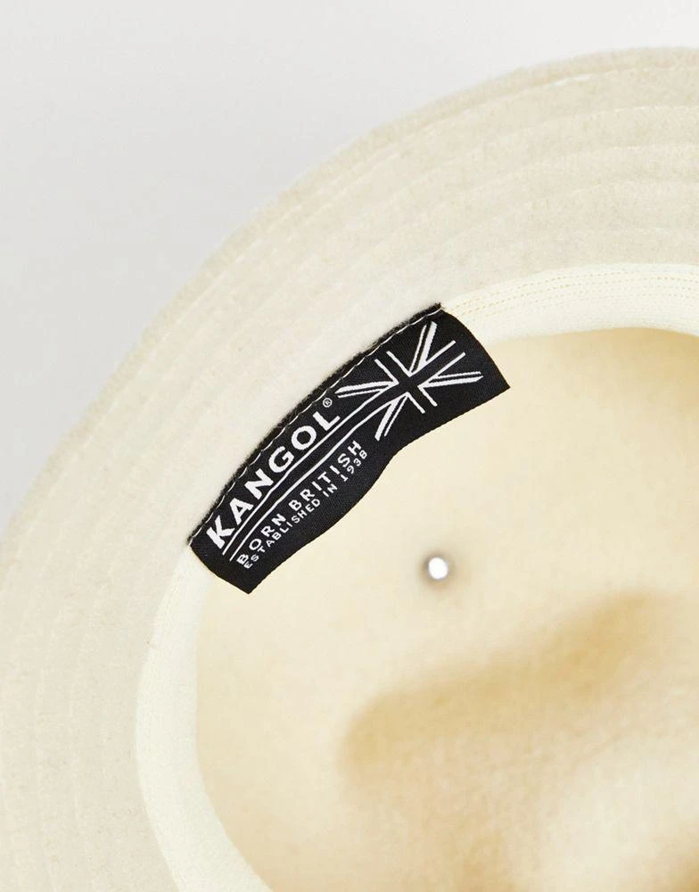 商品Kangol|Kangol wool casual bucket hat in white,价格¥743,第3张图片详细描述