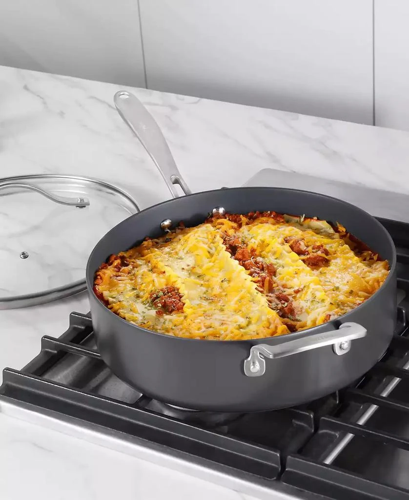 商品Guy Fieri|Flavortown Hard-Anodized Laser Titanium Aluminum 5-Qt. Sauté Pan with lid,价格¥1111,第3张图片详细描述
