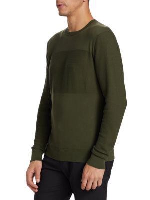 Mixed Stitch Cotton Sweater商品第3张图片规格展示