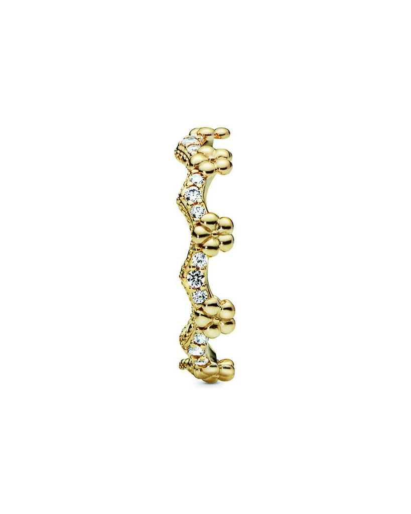 商品PANDORA|Pandora Moments 14K Plated CZ Stackable Ring,价格¥476,第3张图片详细描述