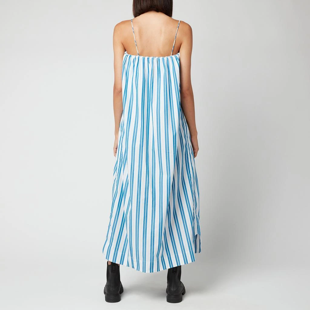 商品Ganni|Ganni Women's Stripe Cotton Dress - Daphne,价格¥417,第2张图片详细描述