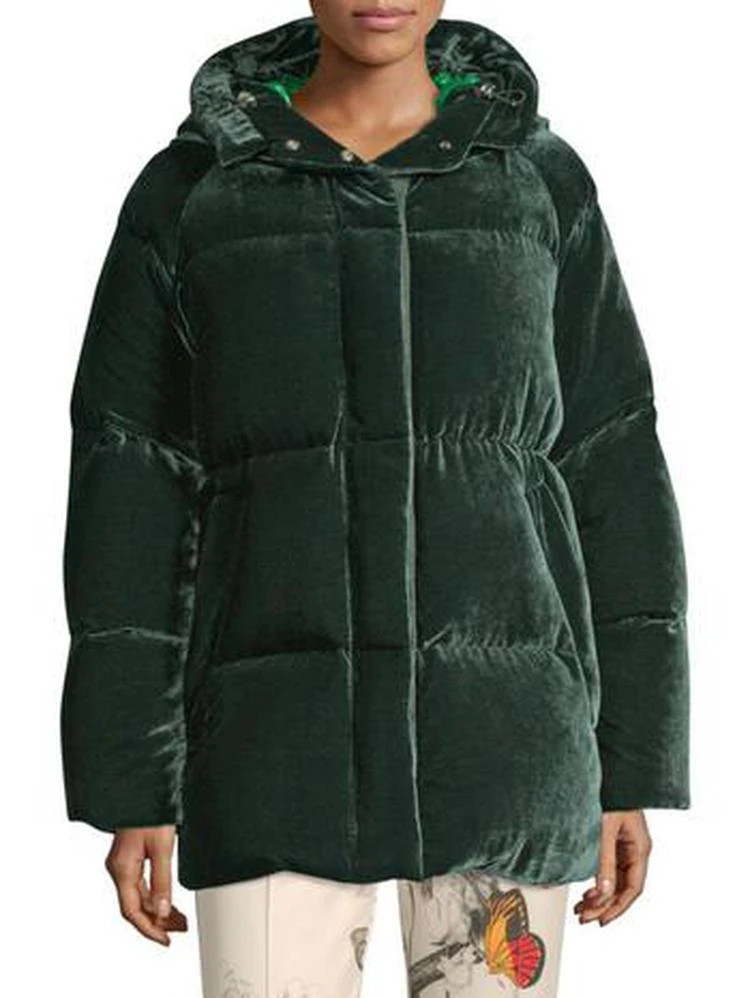 商品Moncler|Moncler - Butor Velvet Puffer Jacket,价格¥6422,第1张图片