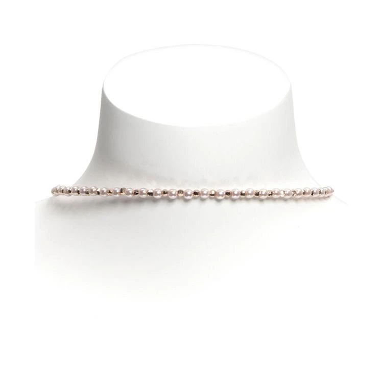 商品Anne Klein|Rose Gold-Tone & Blush Imitation Pearl Beaded Choker Necklace,价格¥69,第3张图片详细描述