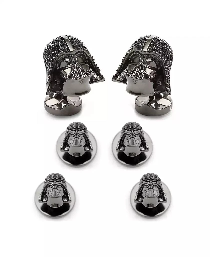 商品Star Wars|Men's Darth Vader Crystal Helmet Cufflinks and Stud Set, 6 Piece Set,价格¥2804,第1张图片