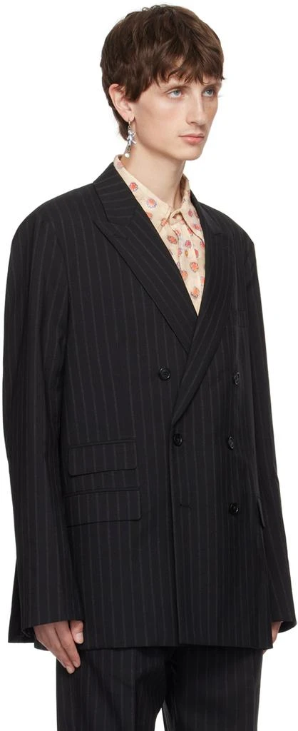 商品Acne Studios|Black Pinstripes Blazer,价格¥4566,第2张图片详细描述