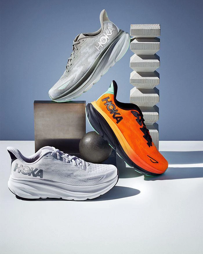 商品Hoka One One|Men's Clifton 9 Low Top Running Sneakers,价格¥1089,第2张图片详细描述