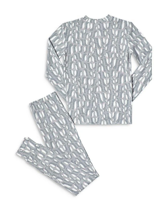 商品Hue|Girls' Penguin Puzzle Cloud Knit Pajama Set - Big Kid,价格¥214,第2张图片详细描述