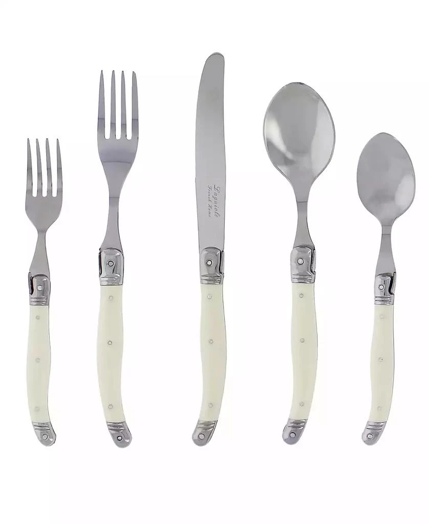 商品French Home|Laguiole 20 Piece Stainless Steel Flatware Set, Service for 4,价格¥1252,第1张图片