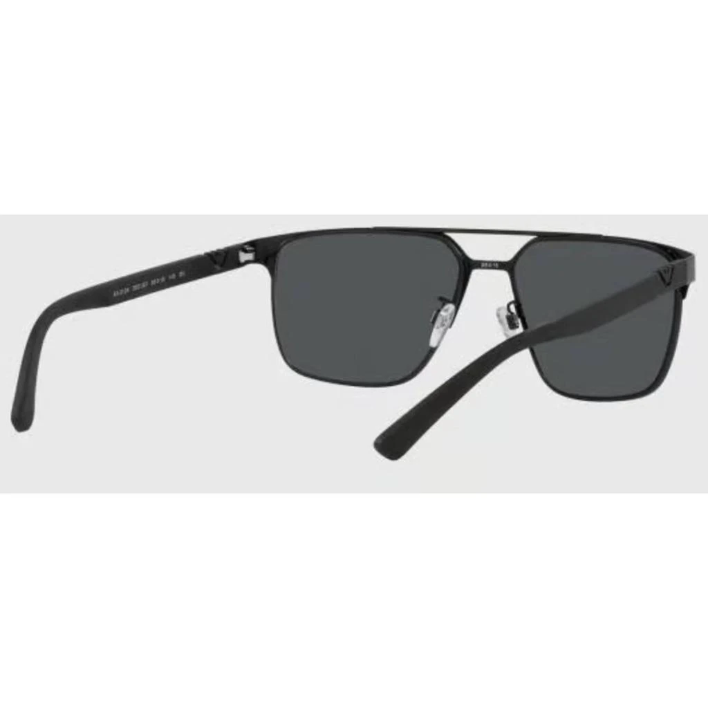 商品Emporio Armani|Emporio Armani Men's Sunglasses - Matte Black Metal Full Rim Pilot Frame | 2134 300187,价格¥686,第4张图片详细描述