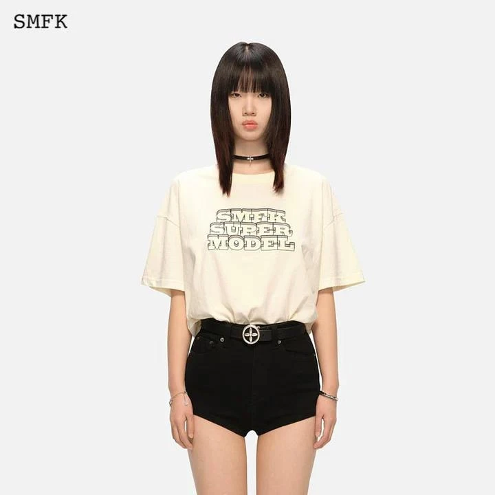 商品SMFK|SMFK WOMEN OVERSIZED MODEL VINTAGE TEE,价格¥585,第1张图片