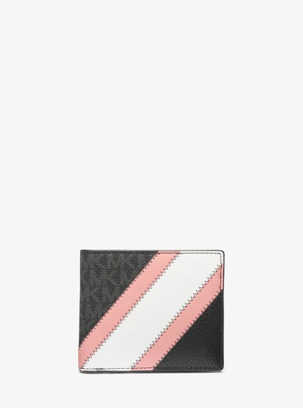 商品Michael Kors|Cooper Logo and Striped Billfold Wallet,价格¥270,第1张图片