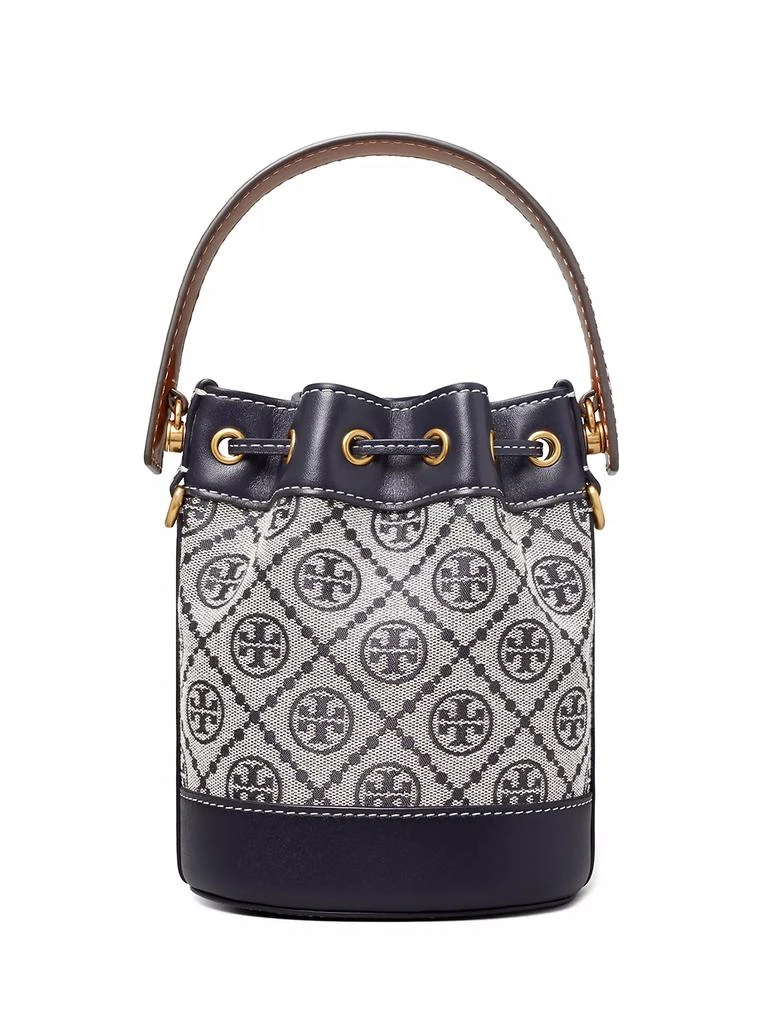 商品[2021春夏新款] Tory Burch|Mini T Monogram Jacquard Bucket Bag,价格¥2794,第4张图片详细描述