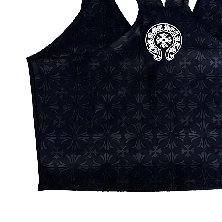 商品[国内直发] Chrome Hearts|网球暗纹提花工字背心 女款 黑色,价格¥6452,第5张图片详细描述