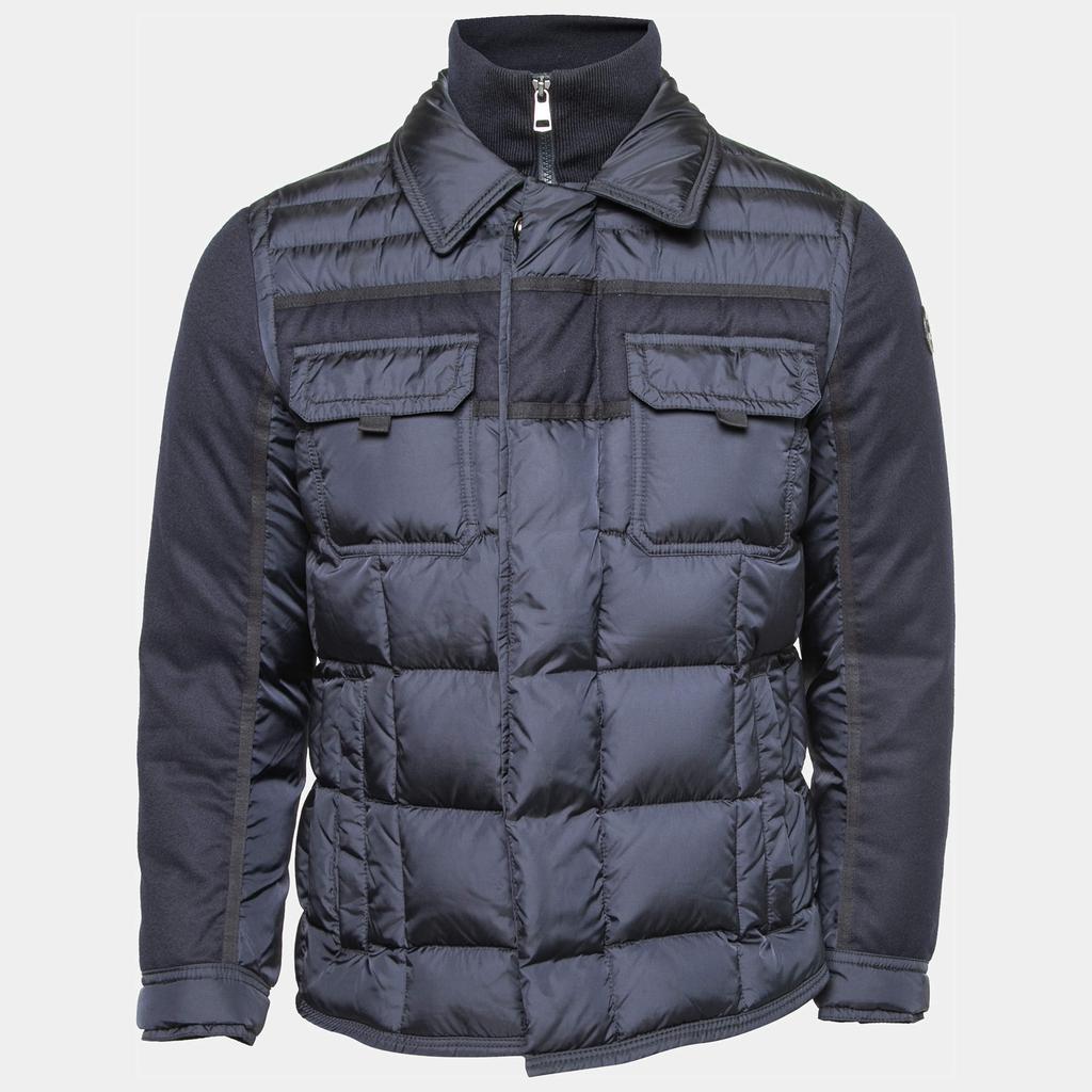 Moncler Navy Blue Synthetic Down Puffer Jacket M商品第1张图片规格展示