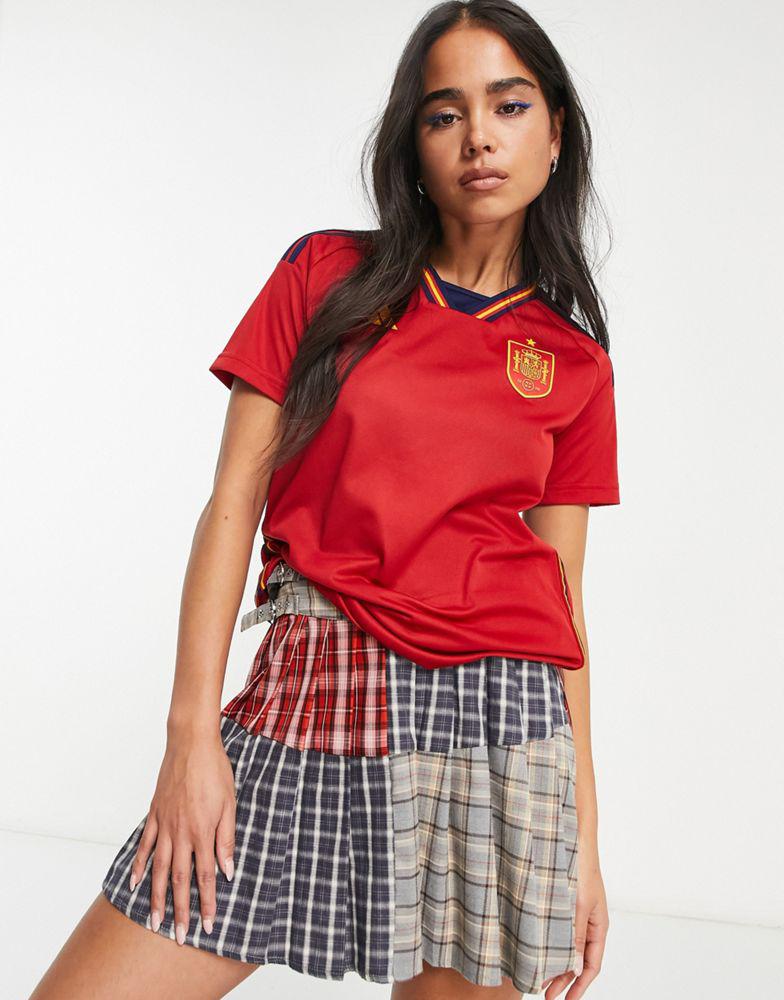 adidas Football Spain World Cup 2022 home shirt in red商品第1张图片规格展示