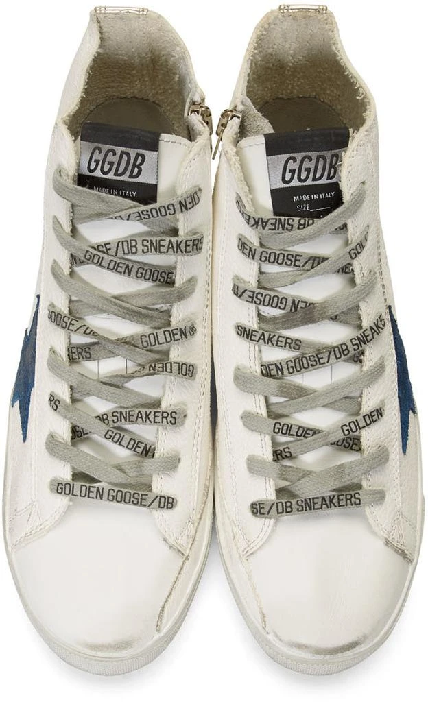 商品Golden Goose|White & Gold Francy Sneakers,价格¥3383,第5张图片详细描述