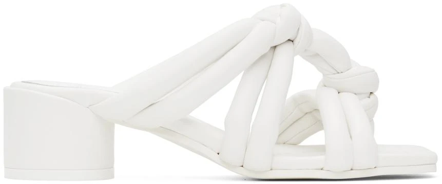 商品MAISON MARGIELA|White Mignon Heeled Sandals,价格¥1165,第1张图片